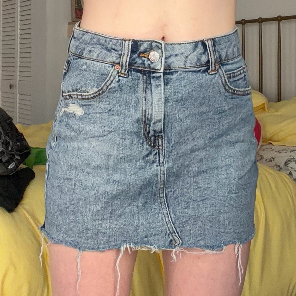 Wild Fable Blue Mini Skirt